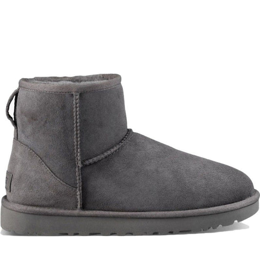 UGG womens Grey classic mini ii booties | Vilbury London