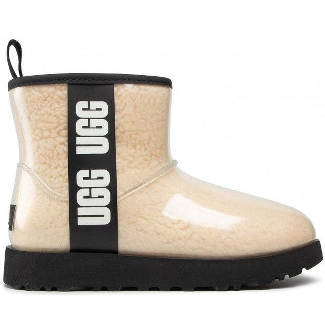 UGG womens Natural Black classic clear mini booties | Vilbury London