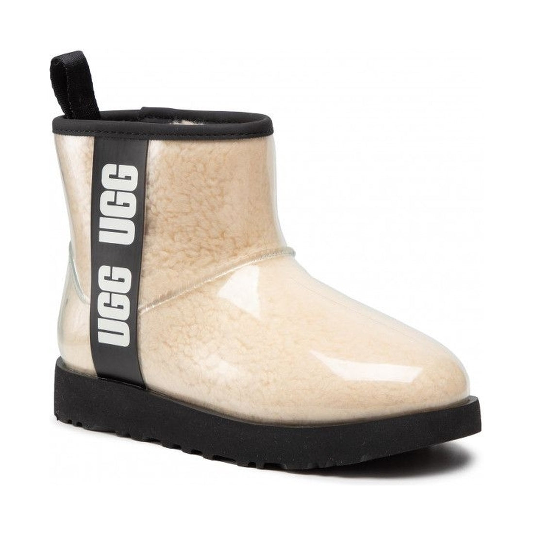 UGG womens Natural Black classic clear mini booties | Vilbury London