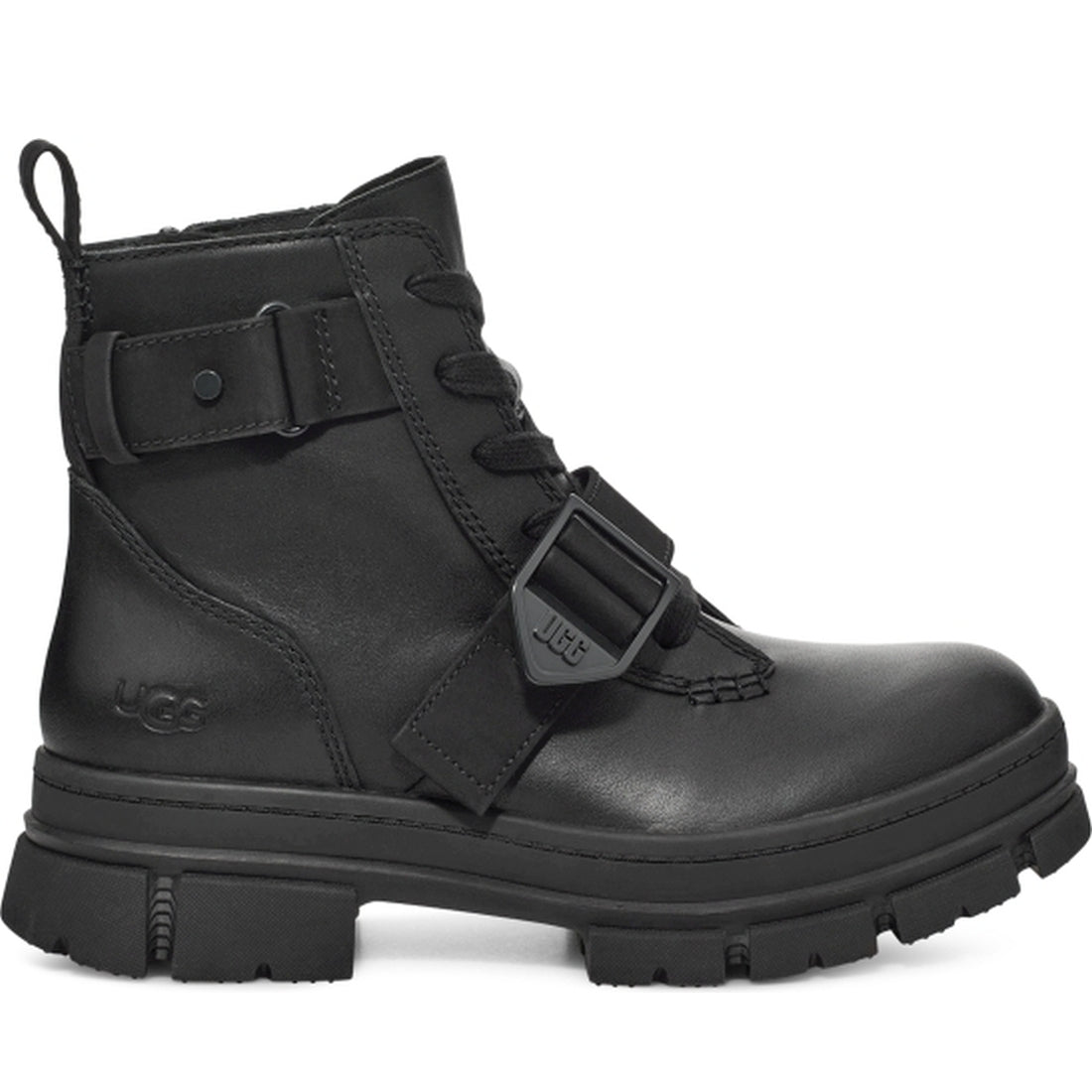 UGG womens Black ashton lace up booties | Vilbury London