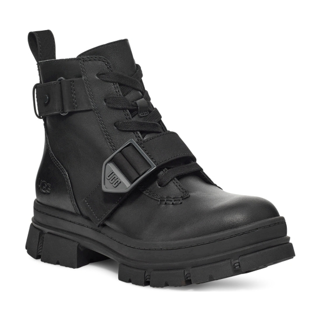 UGG womens Black ashton lace up booties | Vilbury London