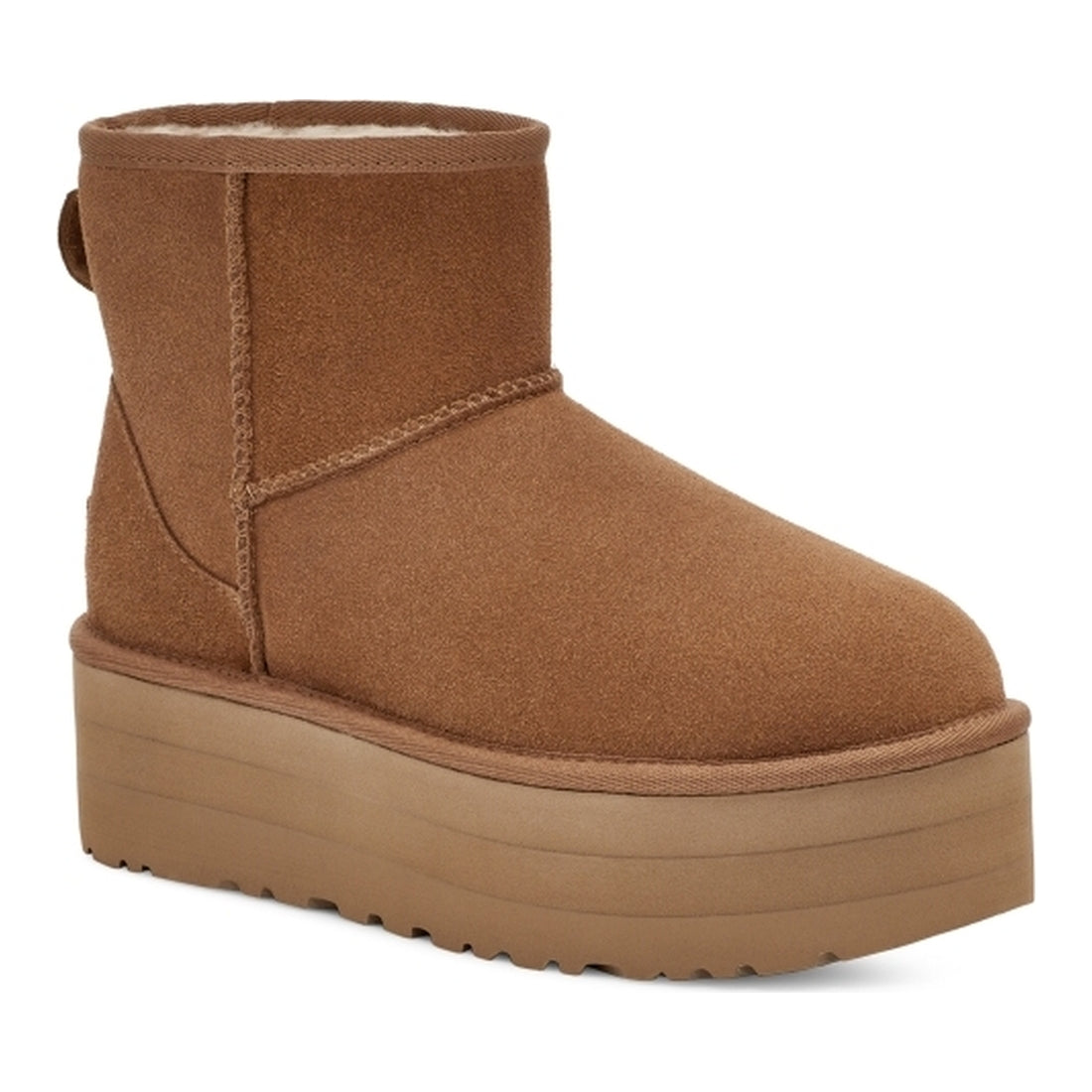 UGG womens Chestnut classic mini platform booties | Vilbury London