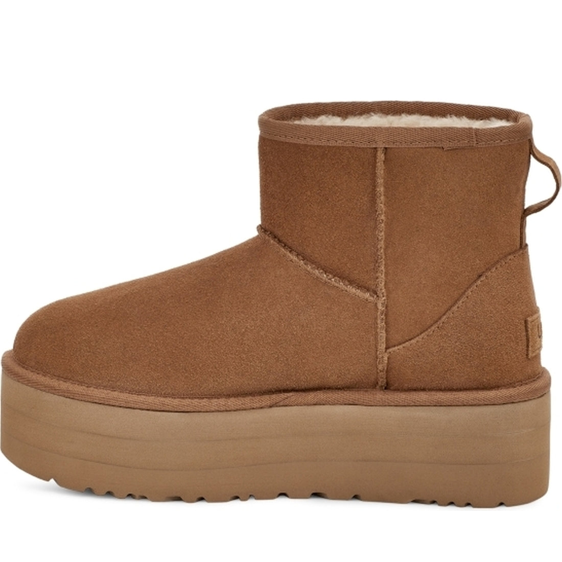 UGG womens Chestnut classic mini platform booties | Vilbury London