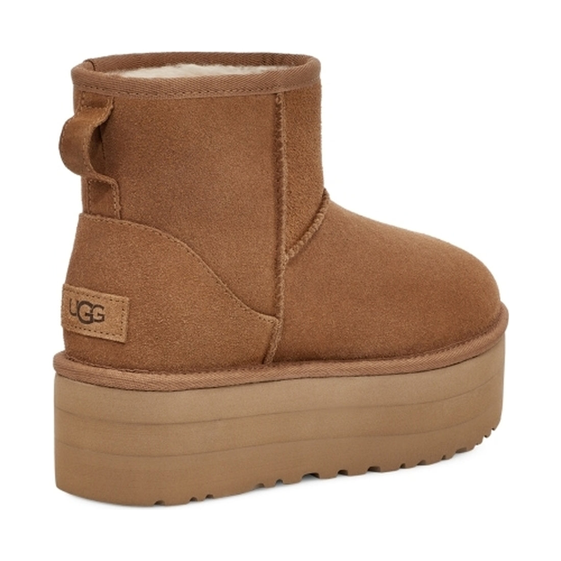 UGG womens Chestnut classic mini platform booties | Vilbury London