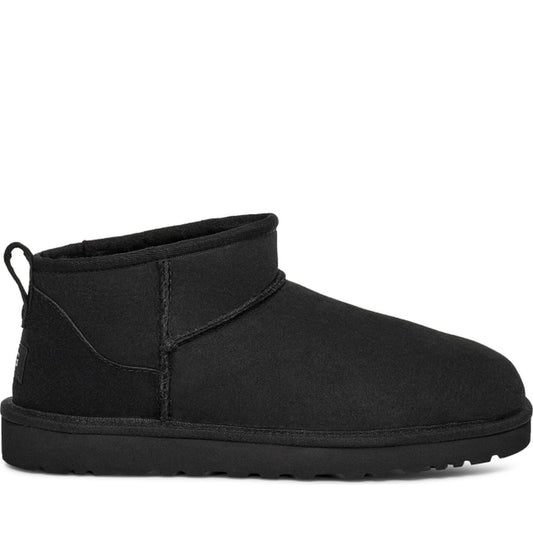 UGG mens Black classic ultra mini booties | Vilbury London