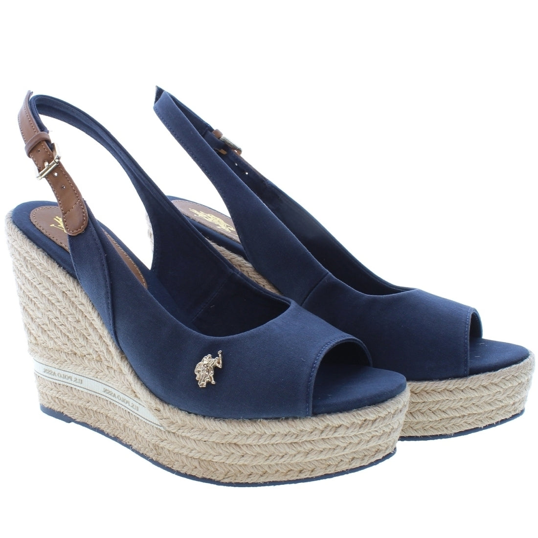 U.S. Polo Assn. Womens Blu aylin sandals | Vilbury London