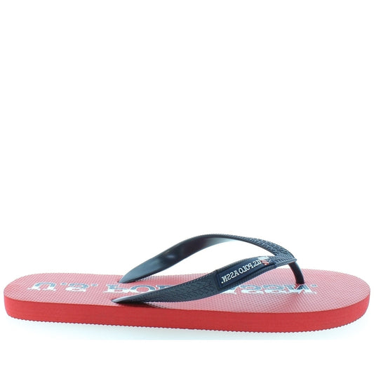 U.S. Polo Assn. Mens Red vaian flip flops | Vilbury London