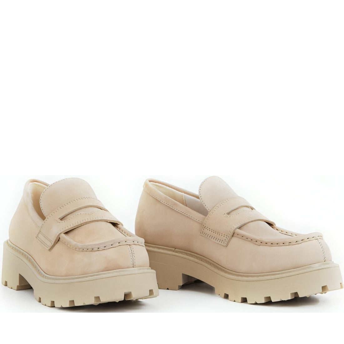 Vagabond womens sand cosmo 2.0 loafers | Vilbury London