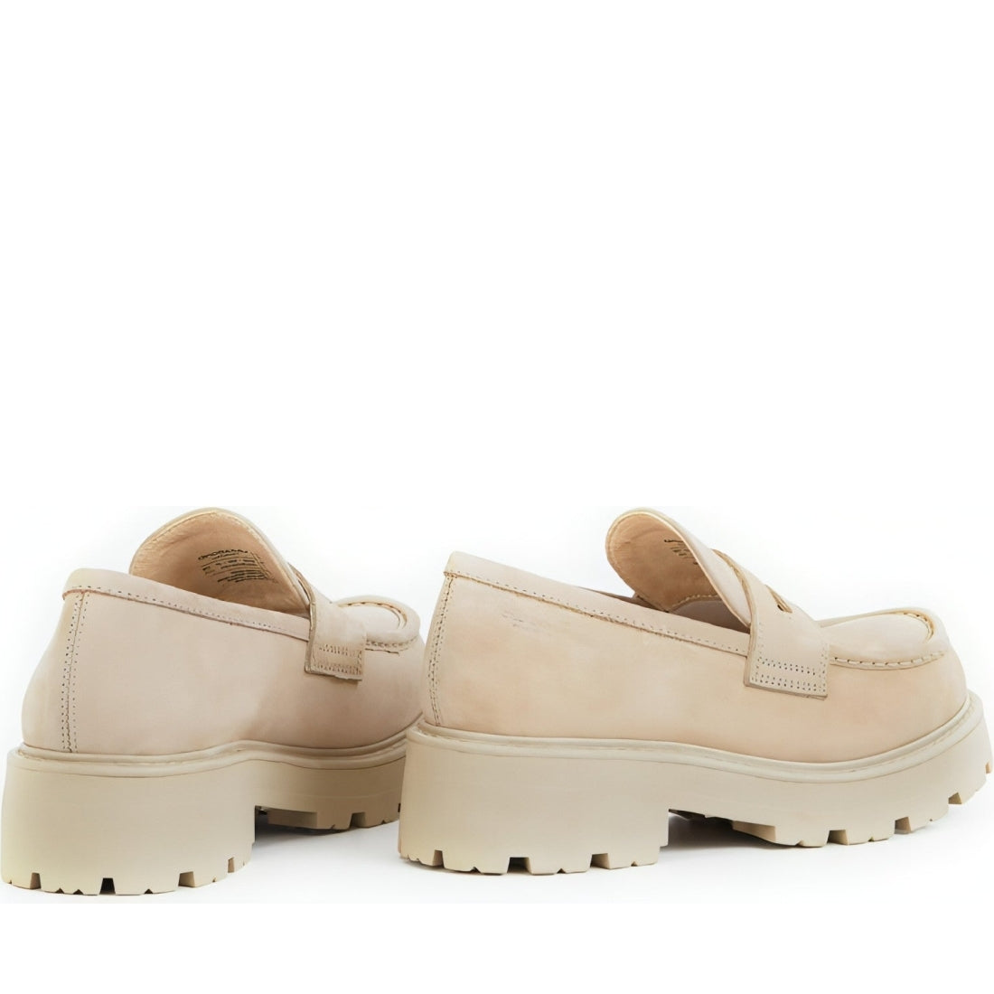 Vagabond womens sand cosmo 2.0 loafers | Vilbury London