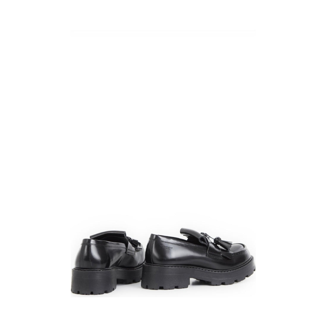 Vagabond womens black cosmo 2.0 loafers | Vilbury London