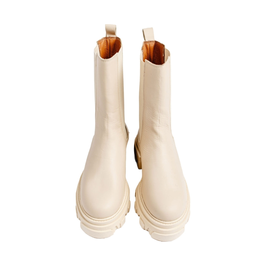 VAMSKO womens Latte La molly high booties | Vilbury London