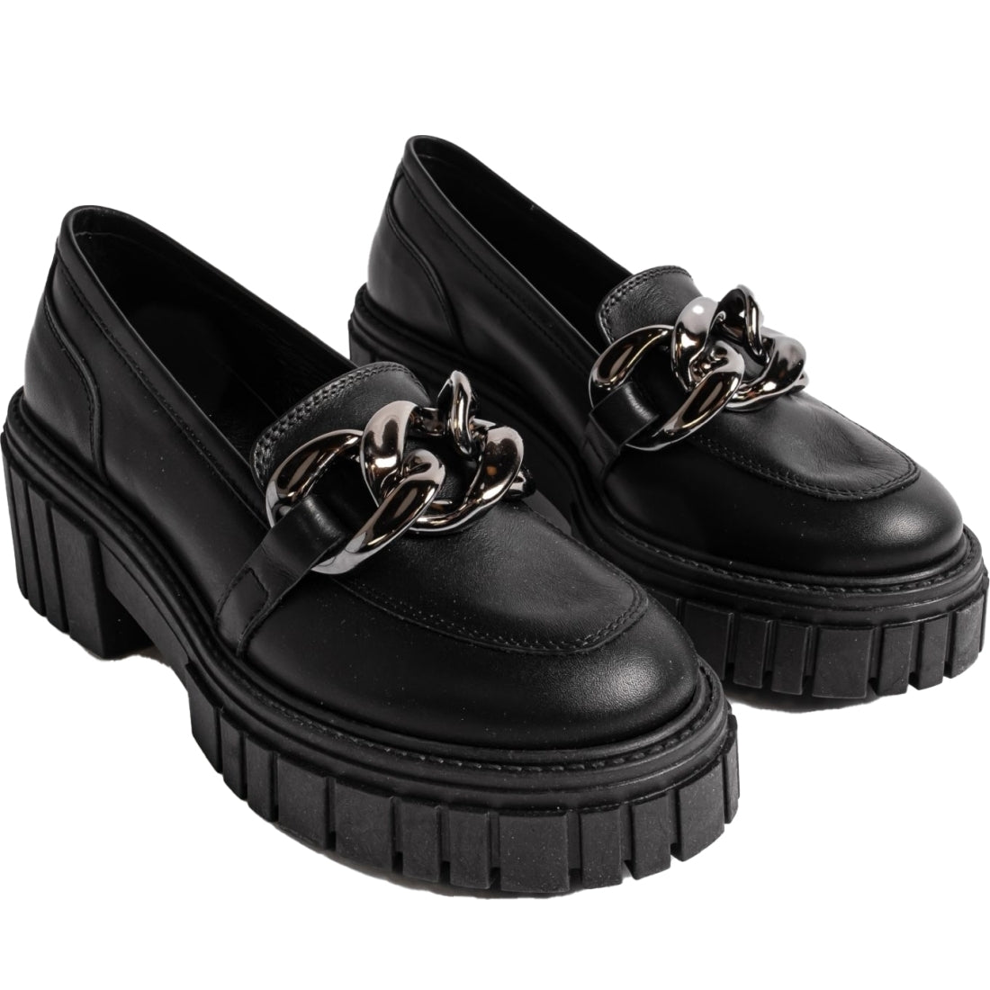 VAMSKO womens Black iris loafers | Vilbury London