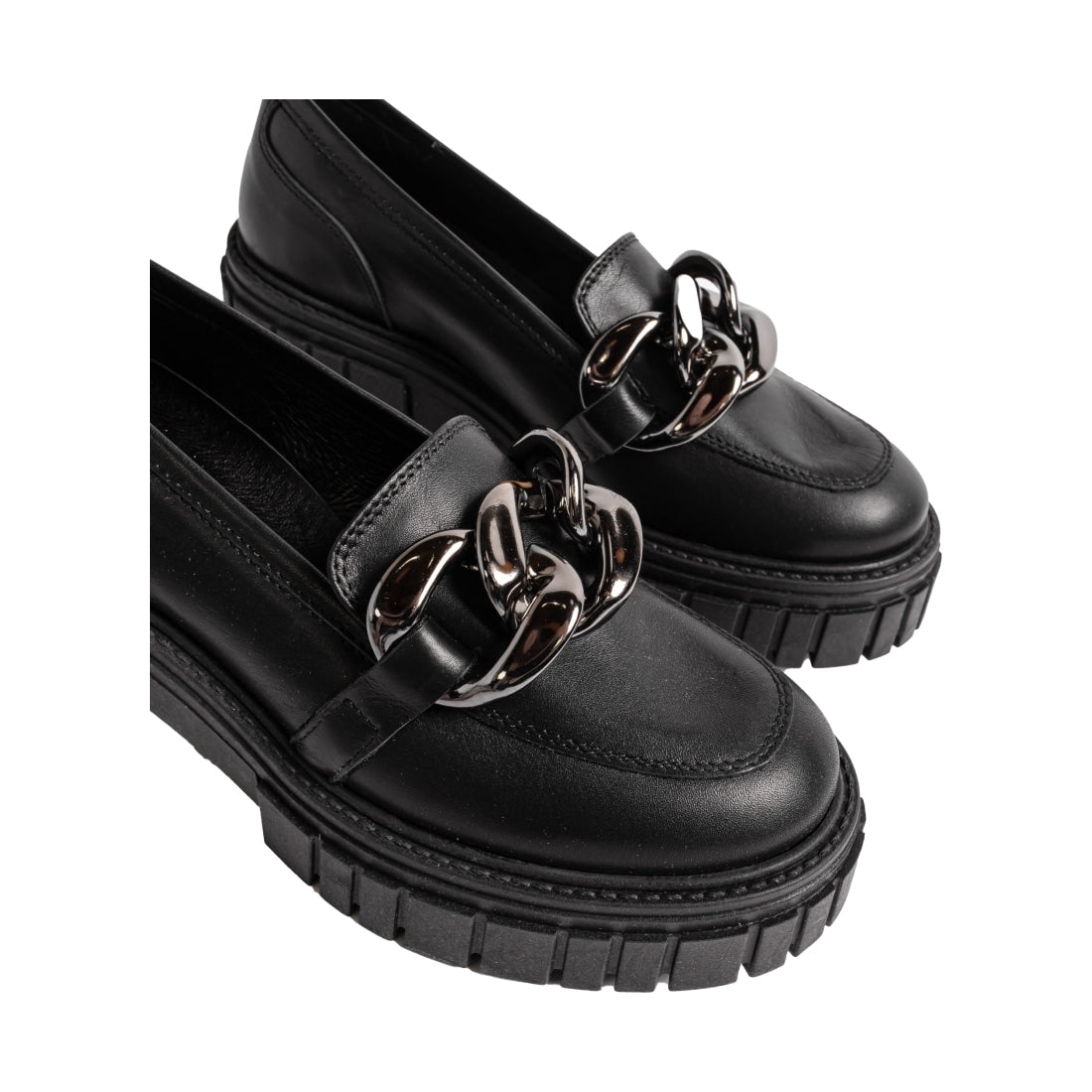 VAMSKO womens Black iris loafers | Vilbury London