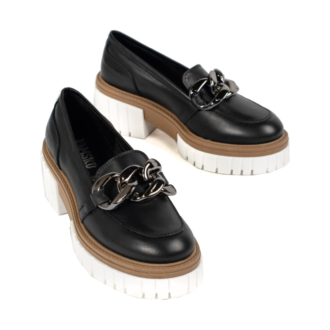 VAMSKO womens black iris loafers | Vilbury London