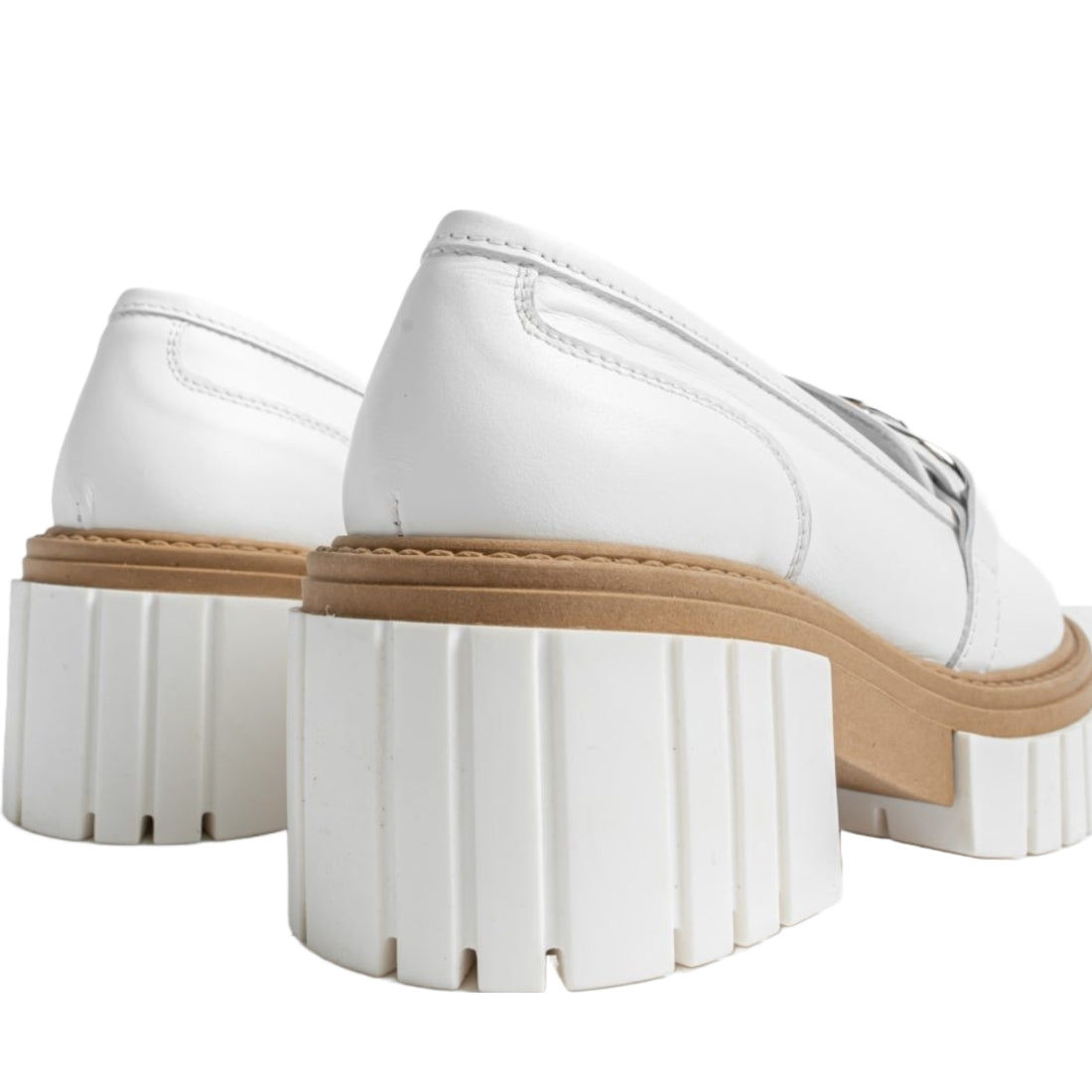 VAMSKO womens White iris loafers | Vilbury London