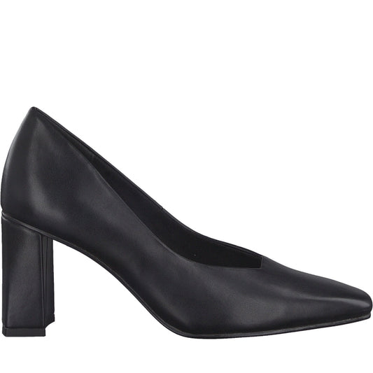 Marco Tozzi womens black elegant closed pumps | Vilbury London