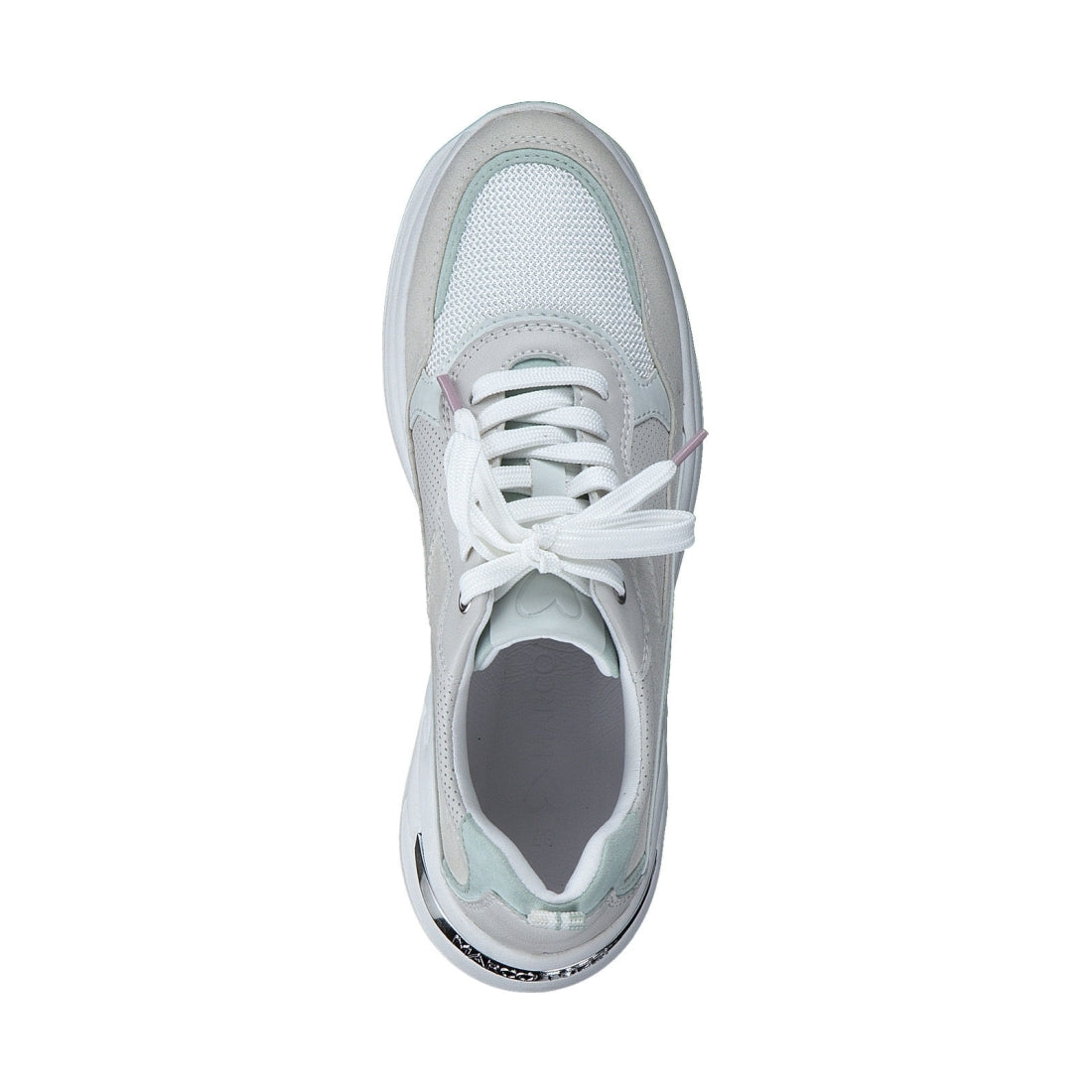 Marco Tozzi womens white leisure closed sport shoe | Vilbury London