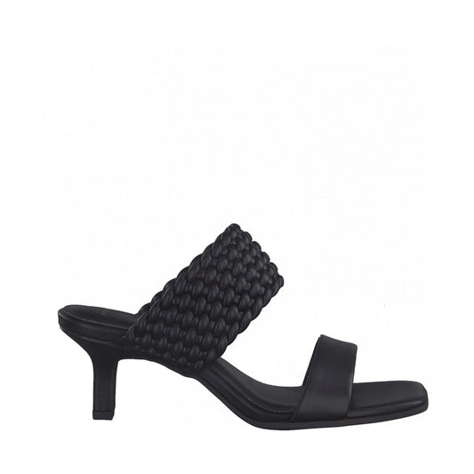 Marco Tozzi Womens black elegant open sandals | Vilbury London