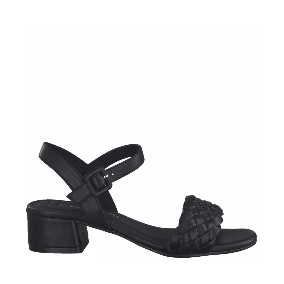 Marco Tozzi Womens black casual open sandals | Vilbury London