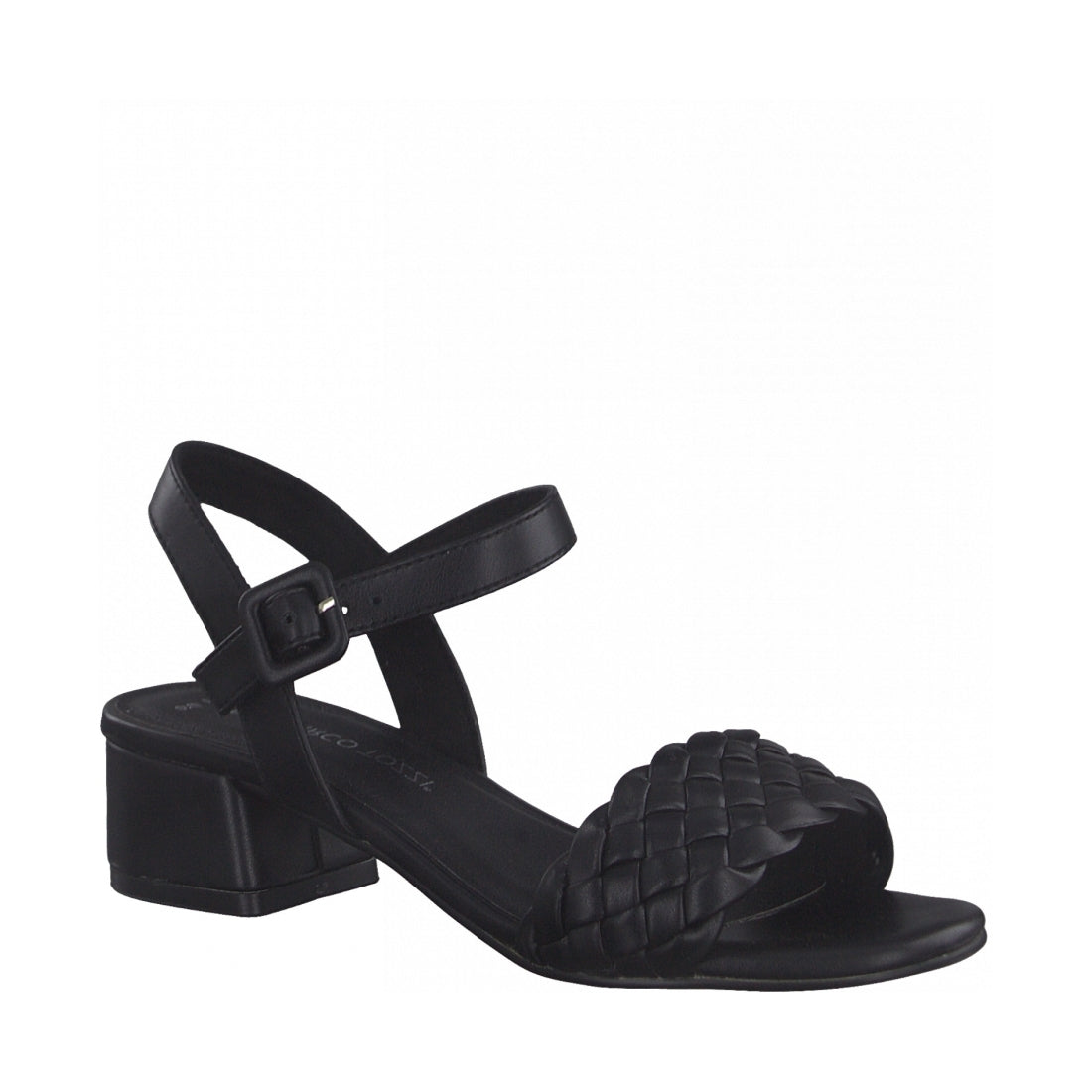 Marco Tozzi Womens black casual open sandals | Vilbury London