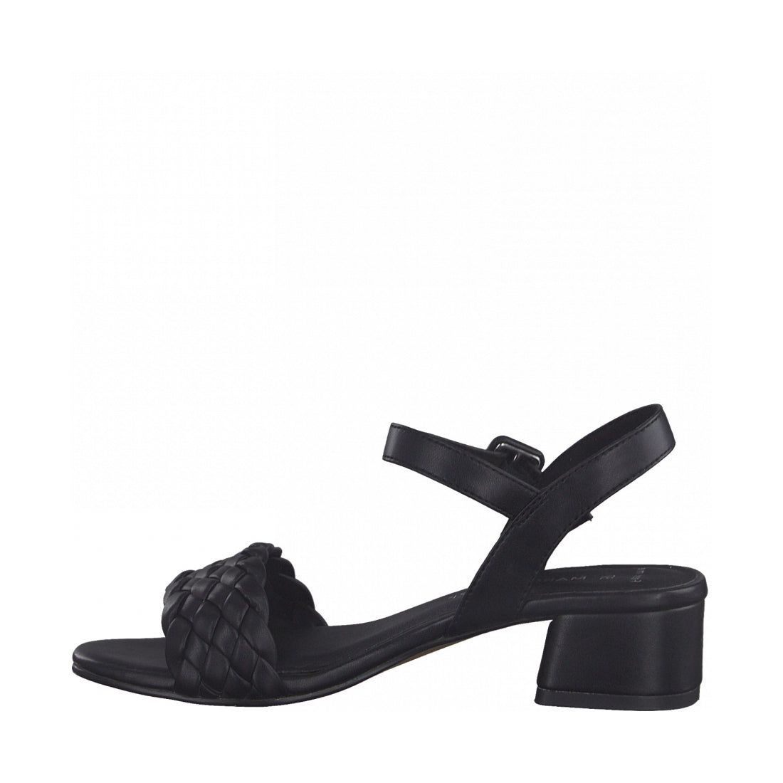 Marco Tozzi Womens black casual open sandals | Vilbury London