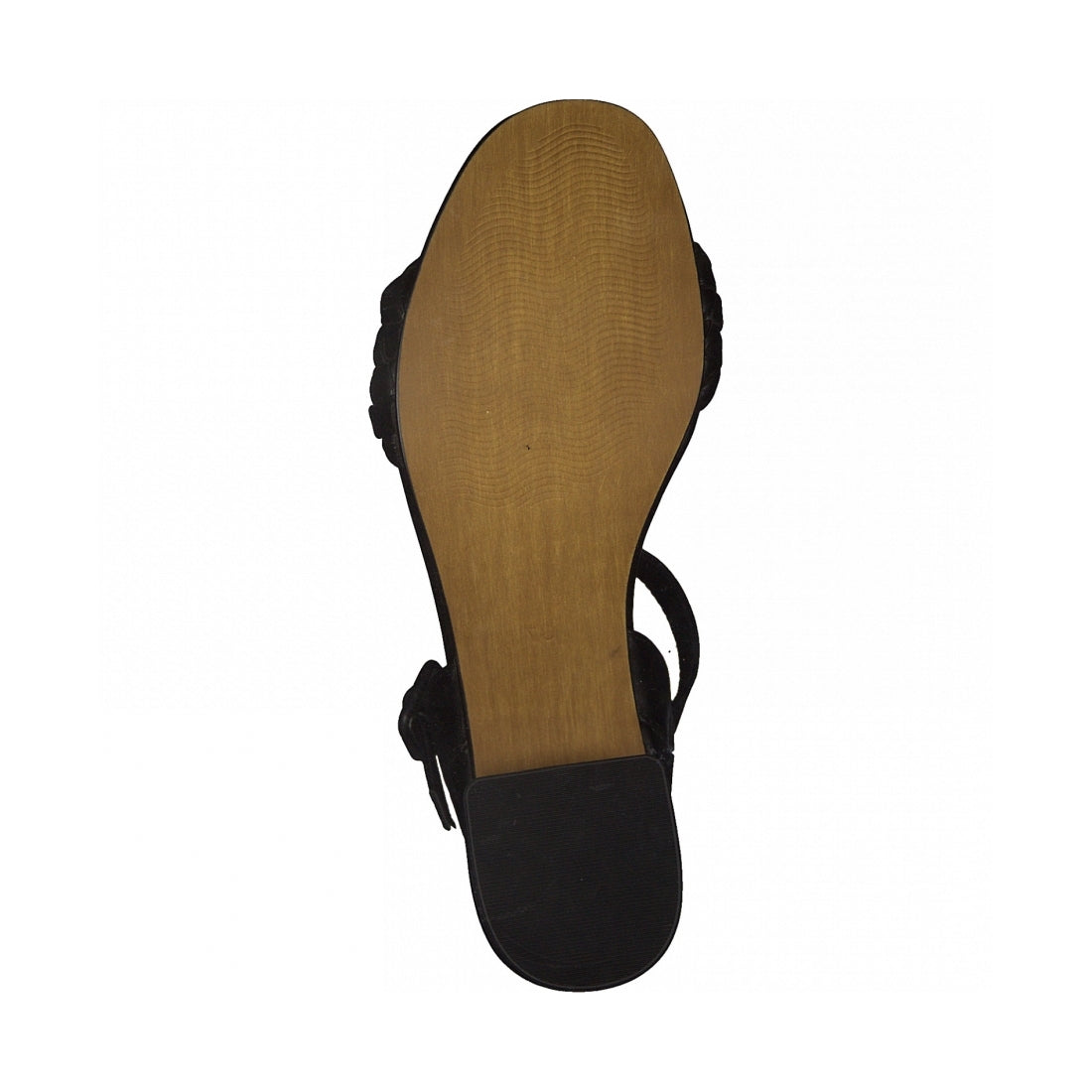 Marco Tozzi Womens black casual open sandals | Vilbury London