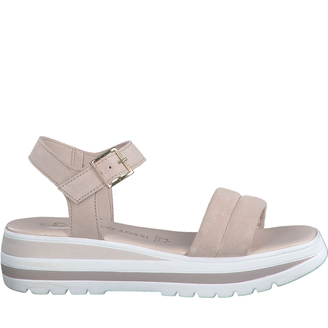 Marco Tozzi womens pink casual open sandals | Vilbury London