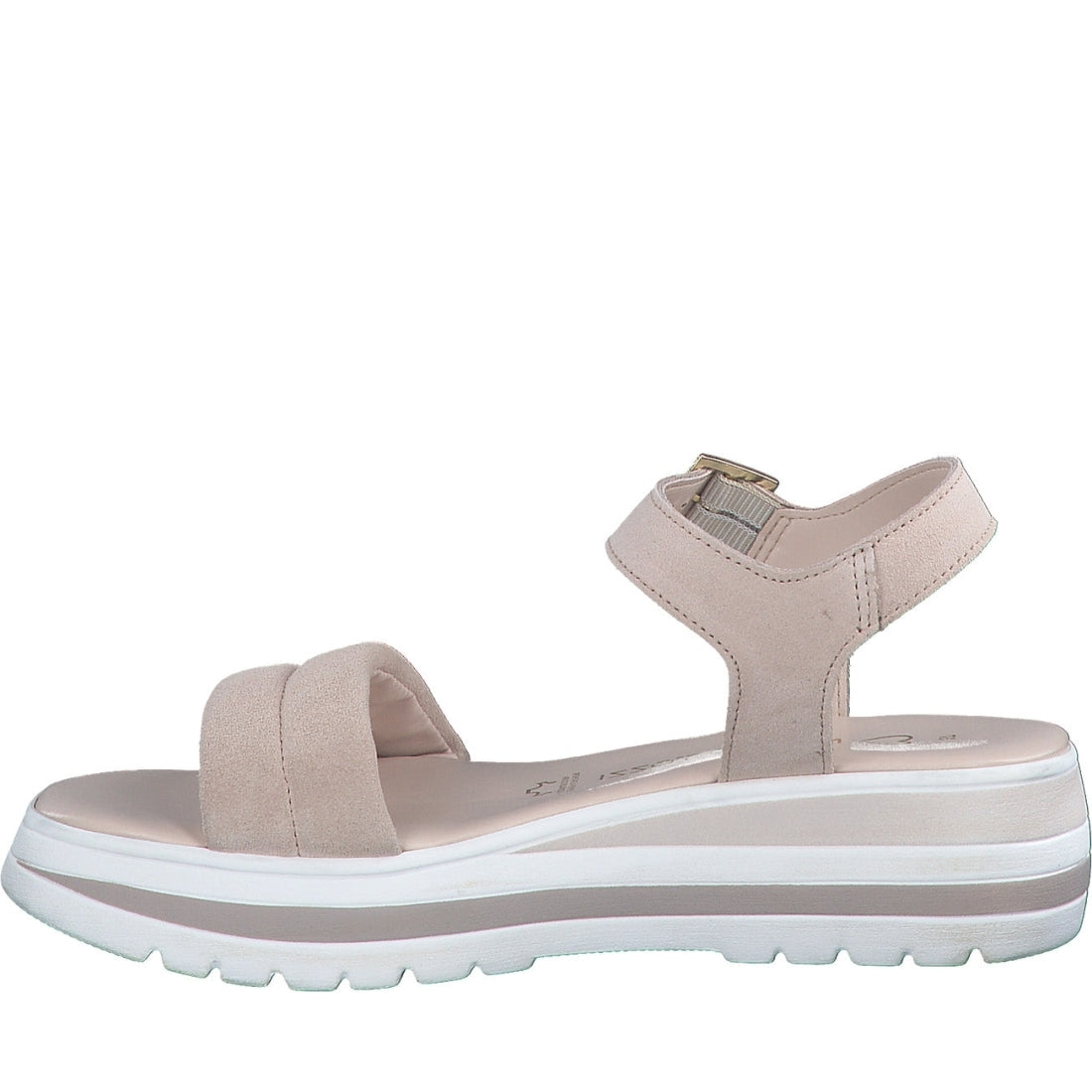 Marco Tozzi womens pink casual open sandals | Vilbury London