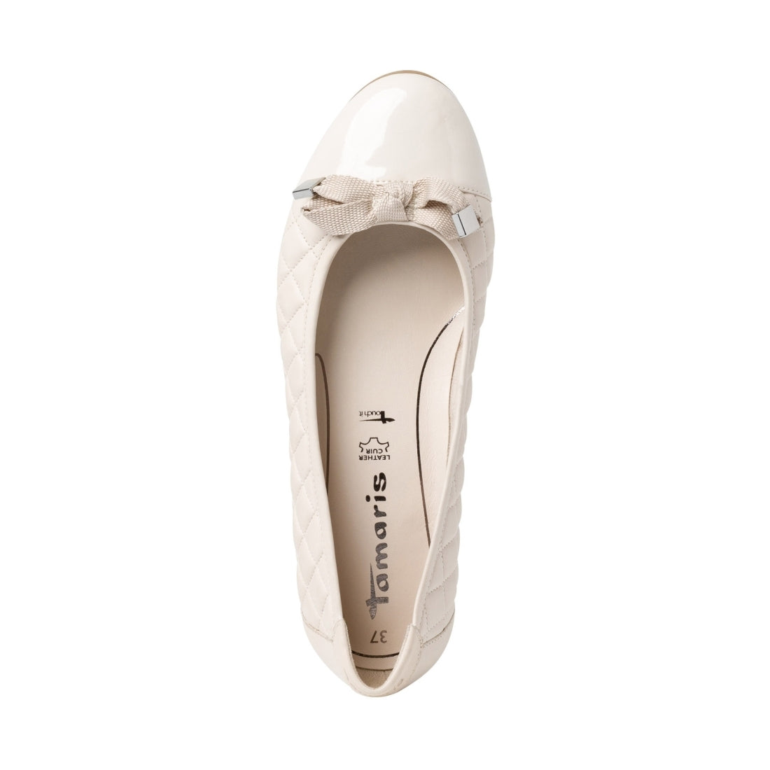 Tamaris Womens ivory casual closed shoes | Vilbury London