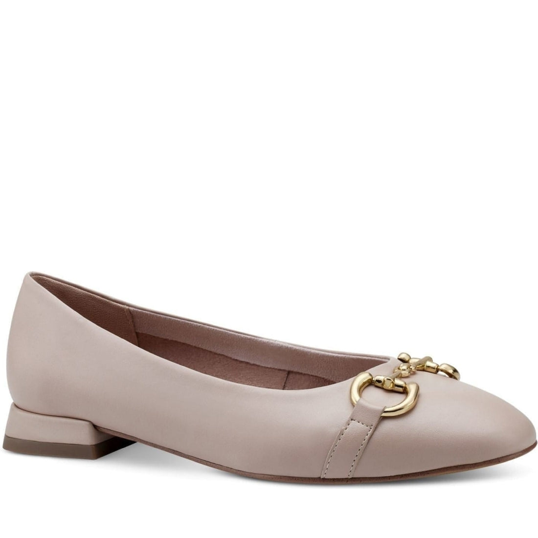 Tamaris womens powder elegant closed ballerinas | Vilbury London