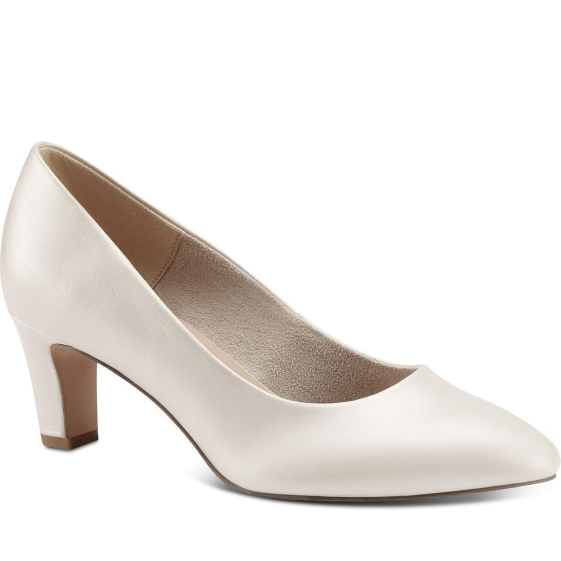 Tamaris womens rose pearl elegant closed formal | Vilbury London