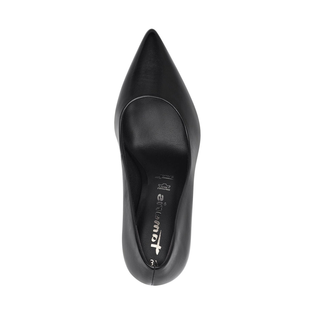 Tamaris womens black elegant closed pumps | Vilbury London