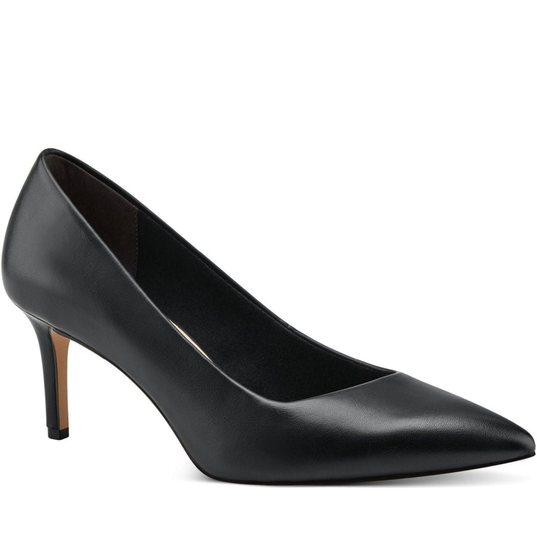 Tamaris womens black elegant closed pumps | Vilbury London