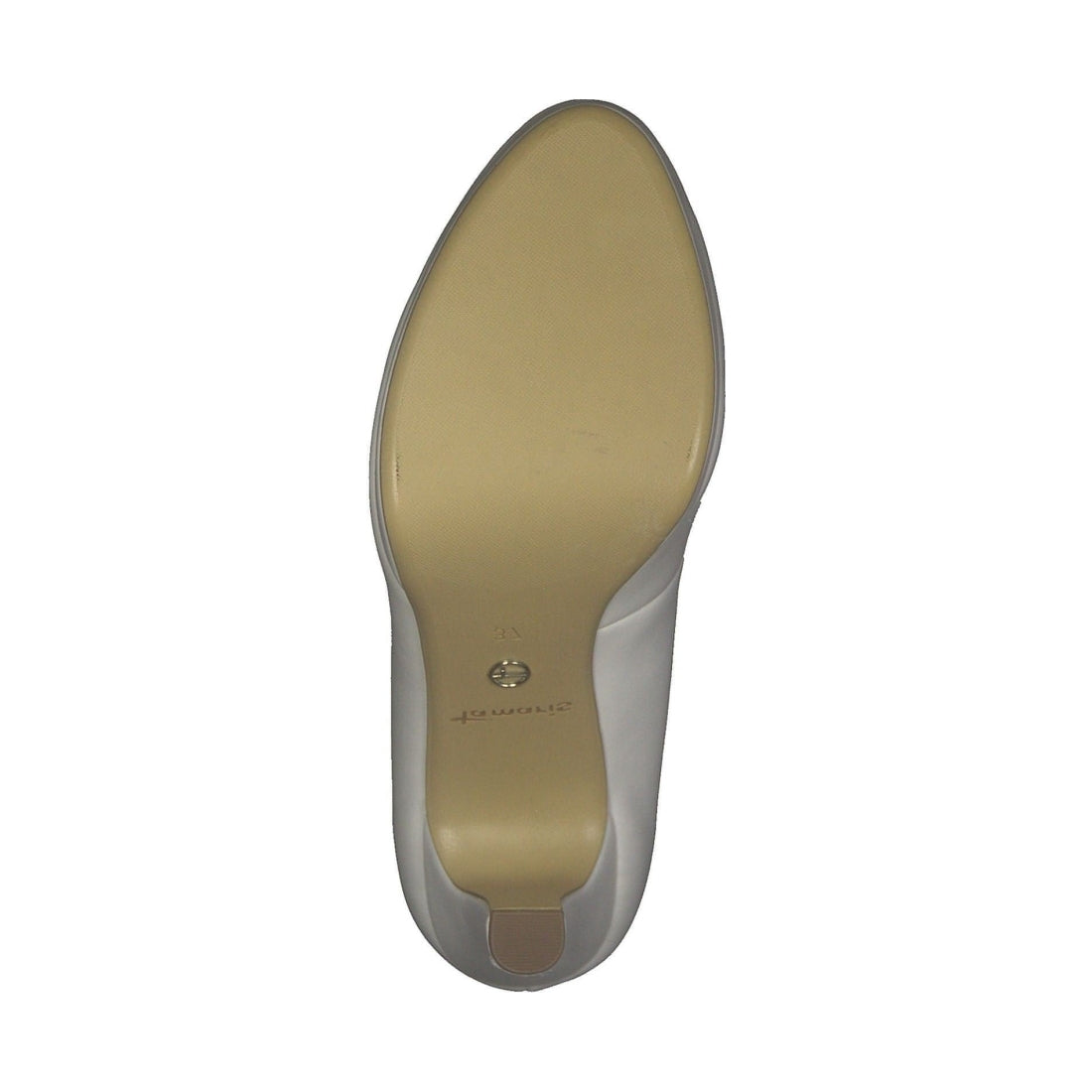 Tamaris womens white matt elegant closed pumps | Vilbury London