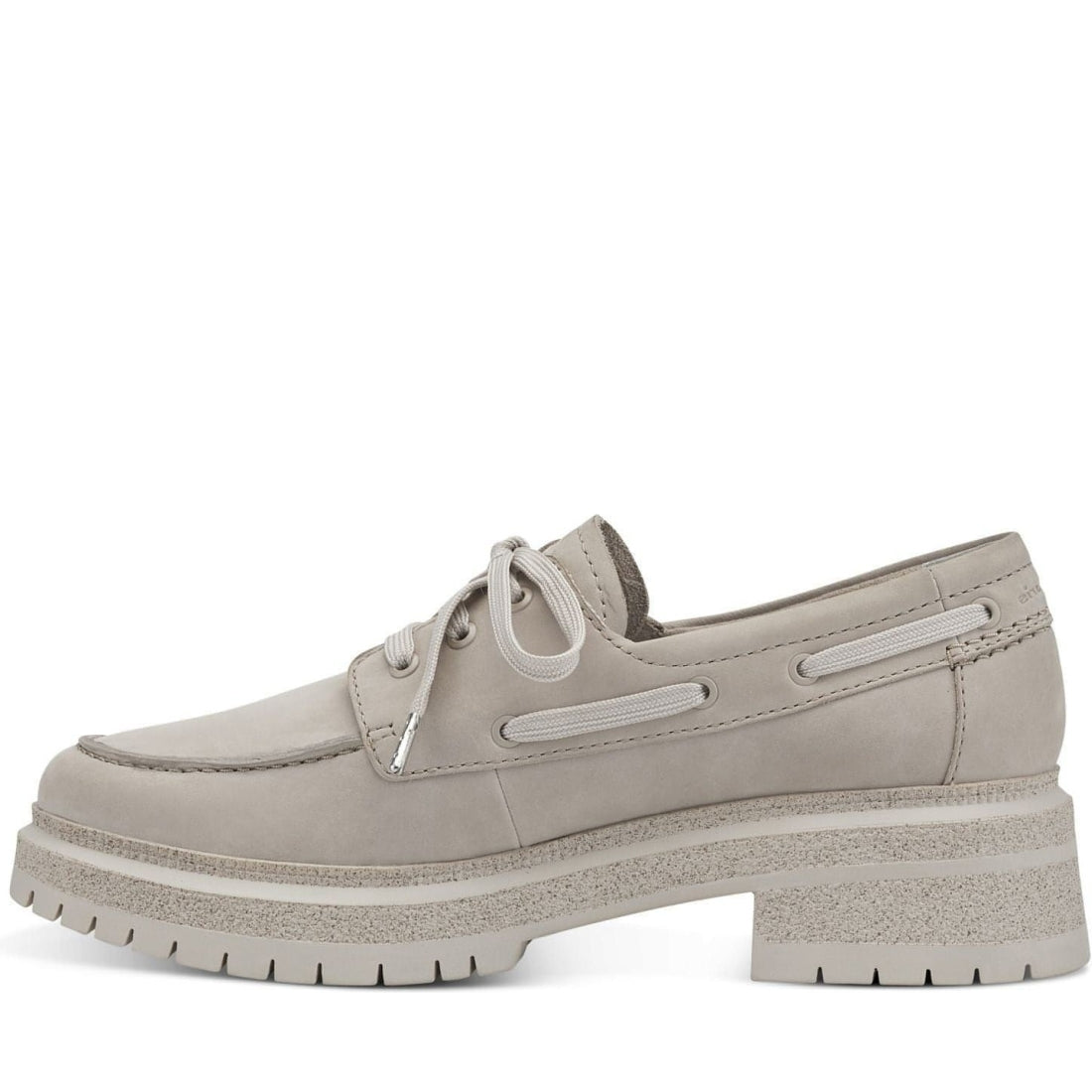 Tamaris womens taupe casual closed loafers | Vilbury London