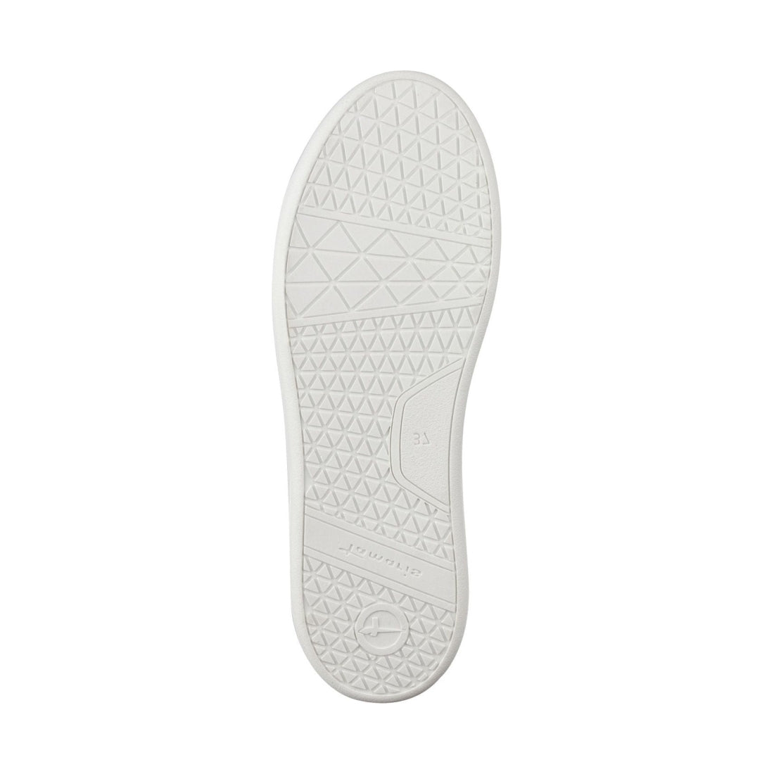 Tamaris womens white uni casual closed sport shoe | Vilbury London