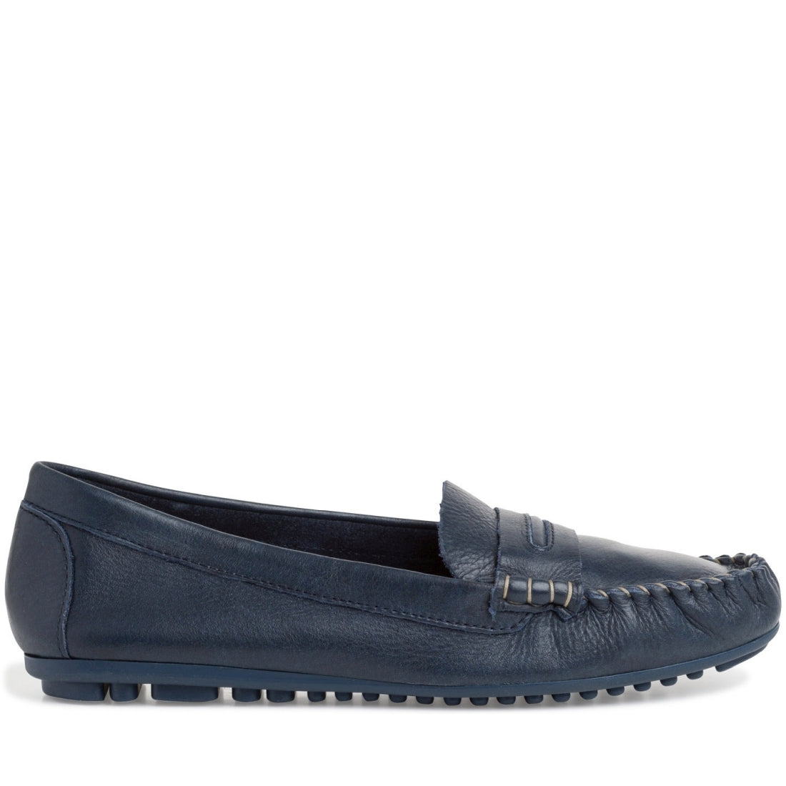 Tamaris Womens navy casual closed mocasins | Vilbury London