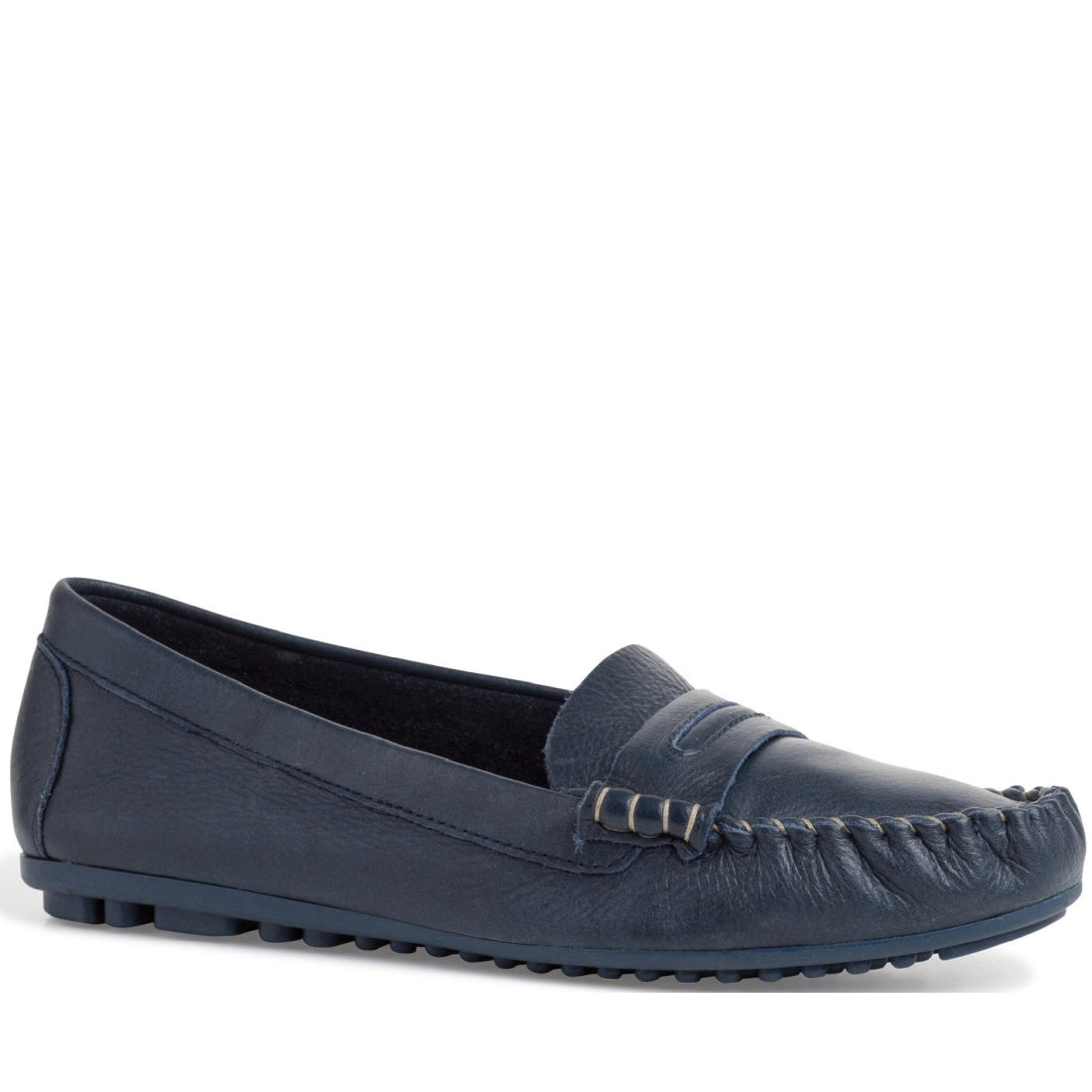 Tamaris Womens navy casual closed mocasins | Vilbury London