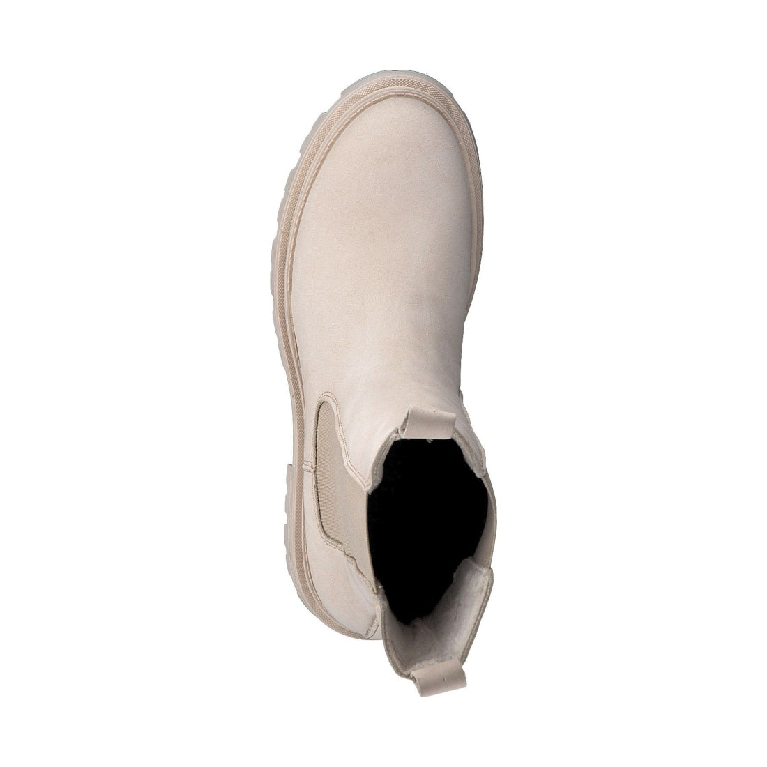 Tamaris womens beige casual closed booties | Vilbury London