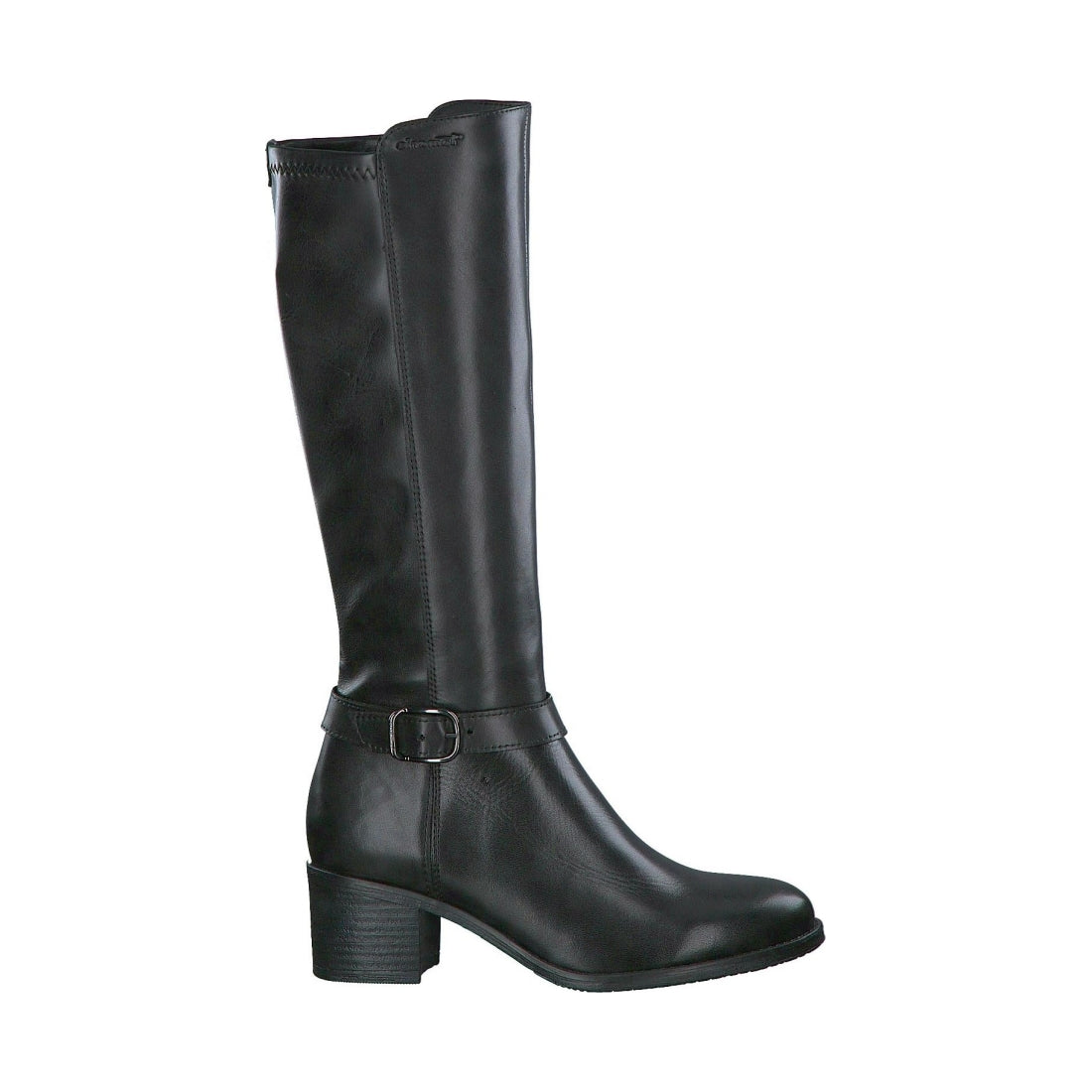 Tamaris womens black casual closed boots | Vilbury London