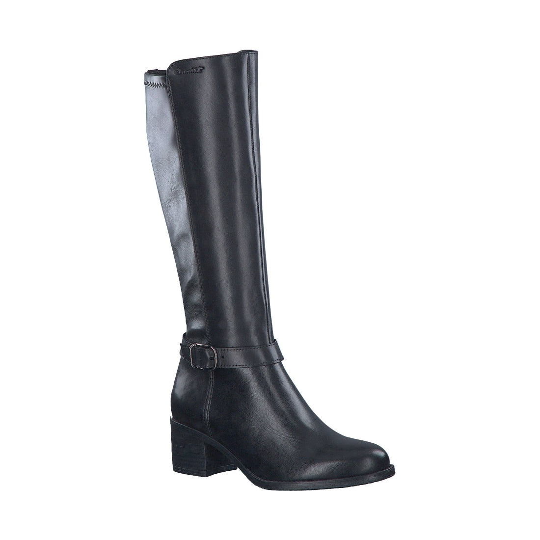 Tamaris womens black casual closed boots | Vilbury London