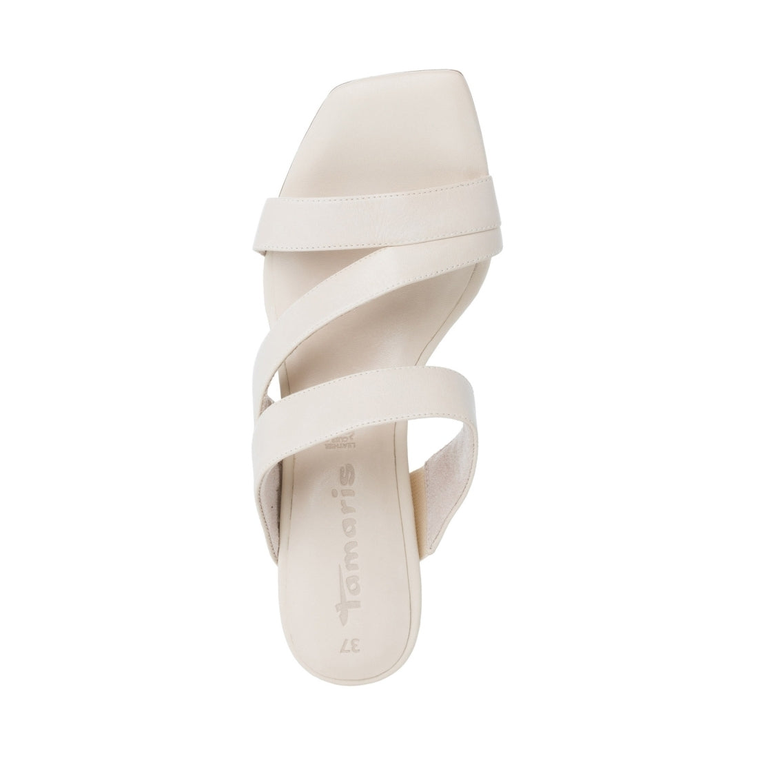 Tamaris Womens ivory elegant open slippers | Vilbury London