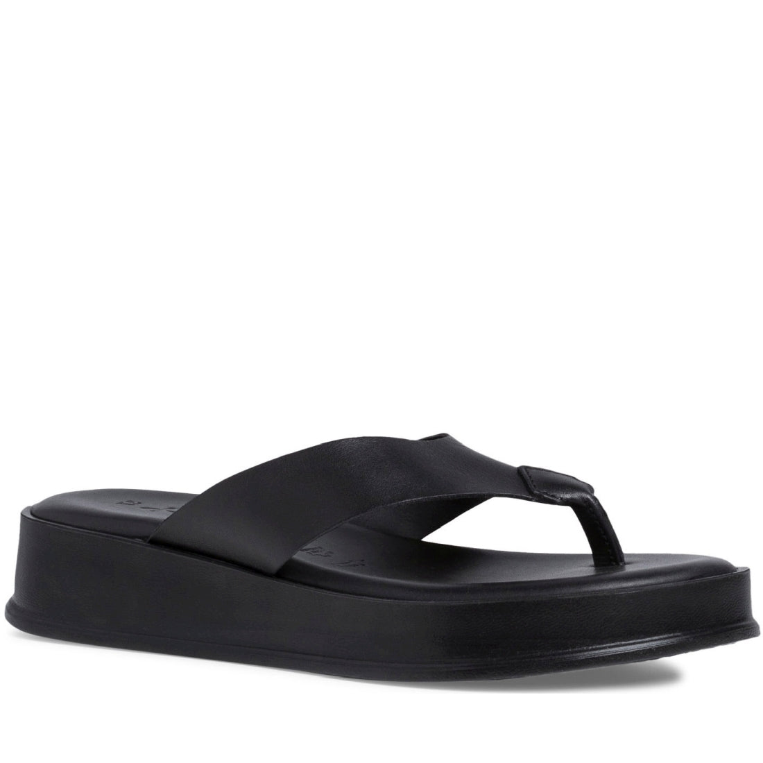 Tamaris Womens black casual open slippers | Vilbury London