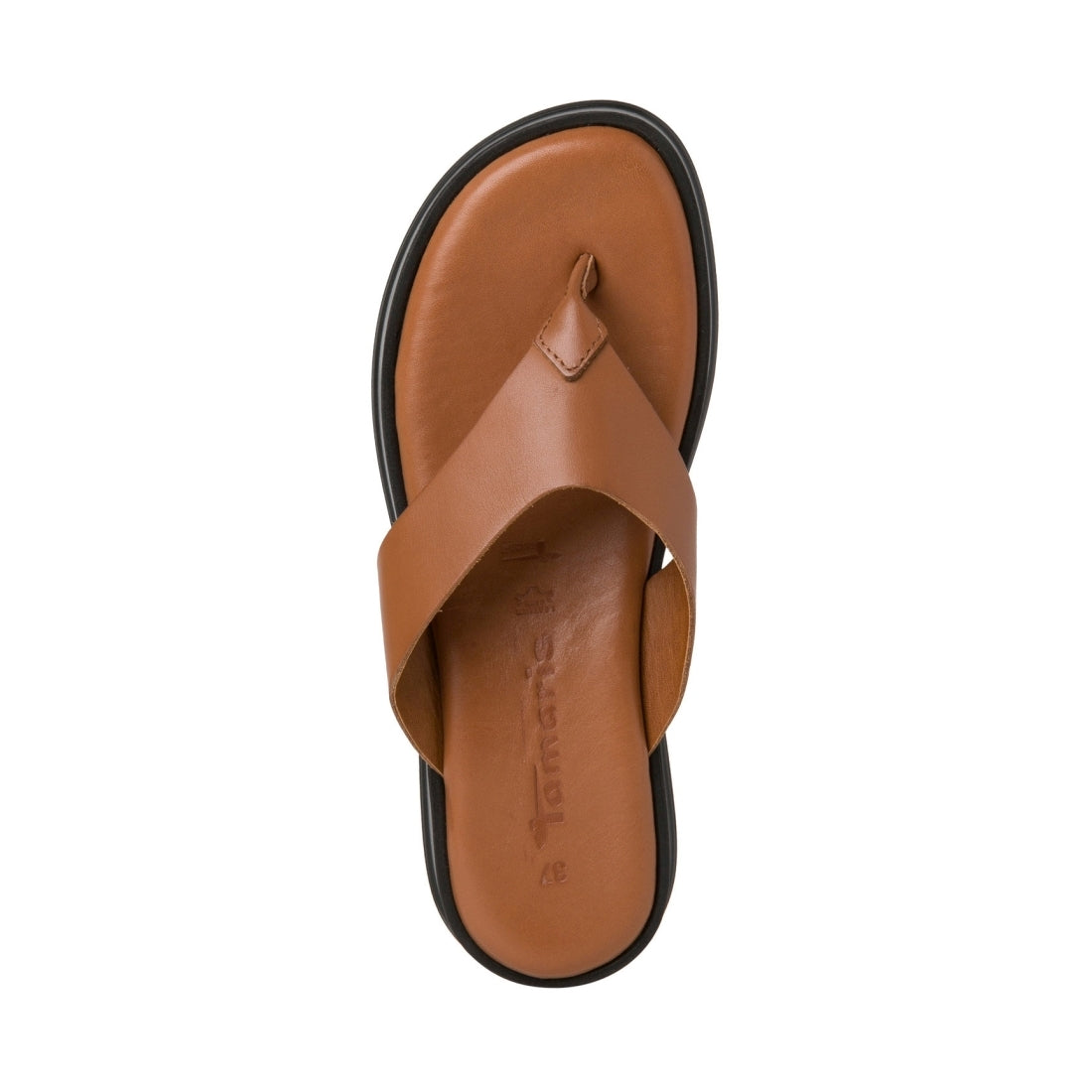 Tamaris Womens cuoio casual open slippers | Vilbury London