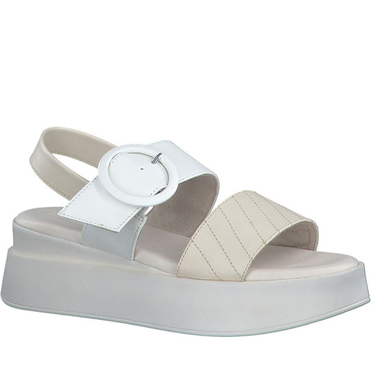 Tamaris womens shell comb elegant open sandals | Vilbury London