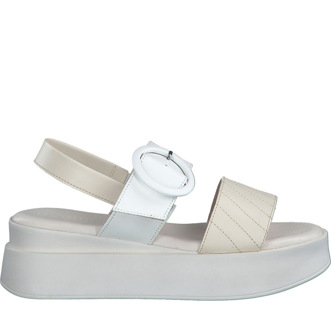 Tamaris womens shell comb elegant open sandals | Vilbury London