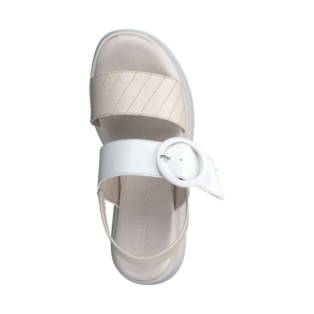 Tamaris womens shell comb elegant open sandals | Vilbury London