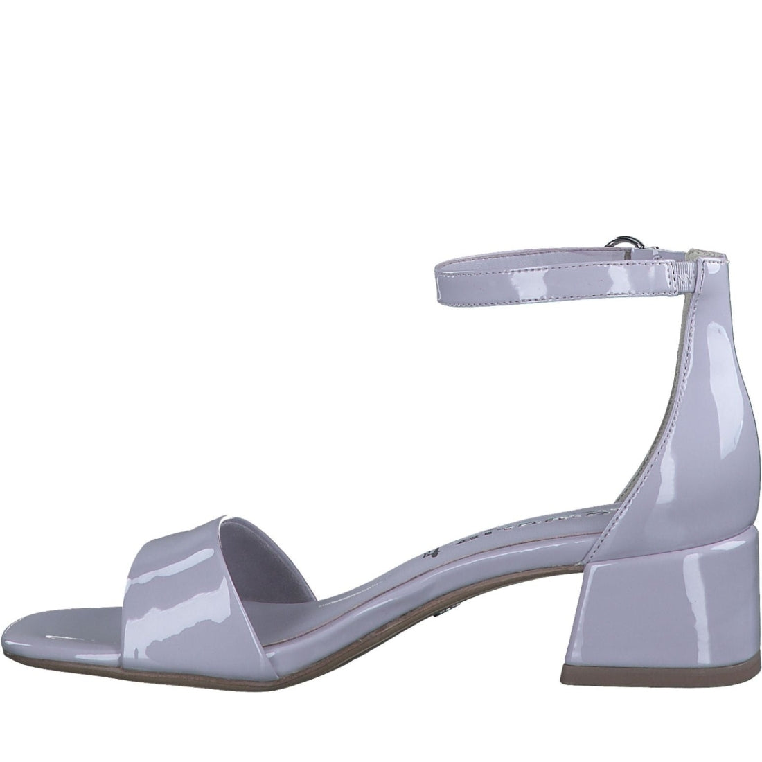 Tamaris womens lavender pat elegant open sandals | Vilbury London