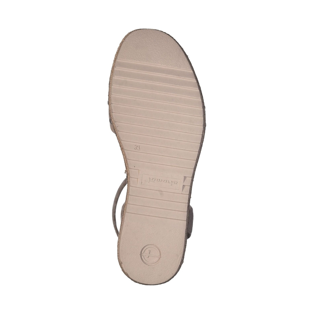 Tamaris womens taupe casual open sandals | Vilbury London