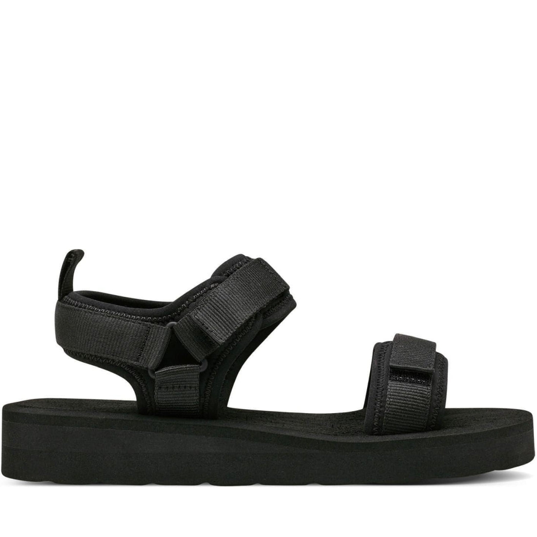 Tamaris womens black casual open sandals | Vilbury London